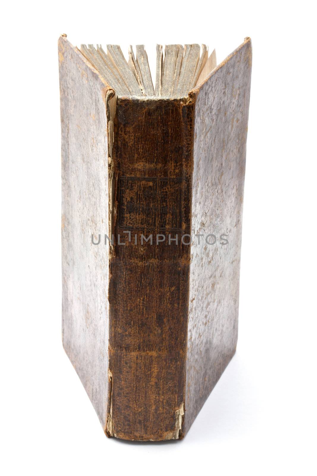 Old book isolated on white background 