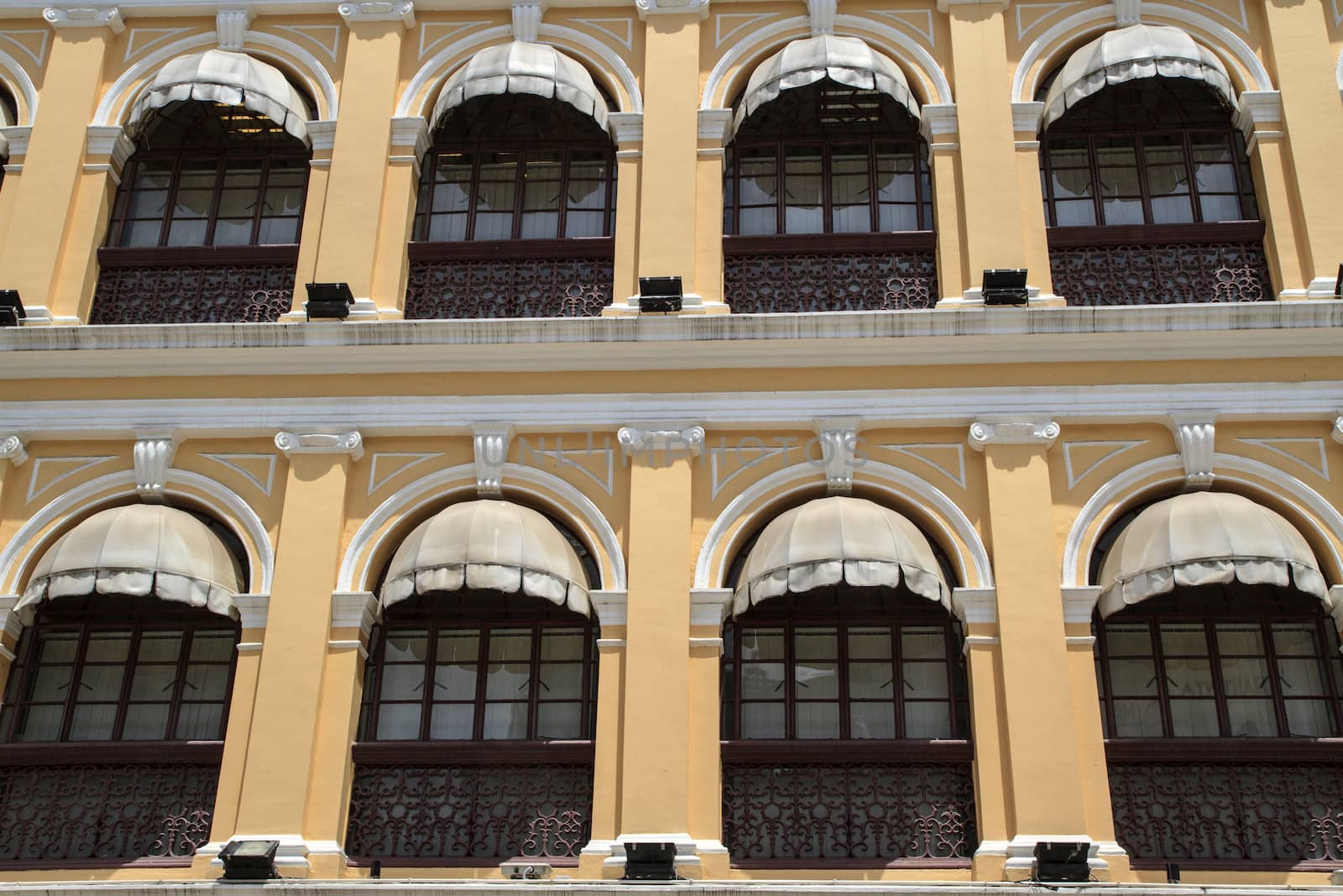 Old yellow house in Macau