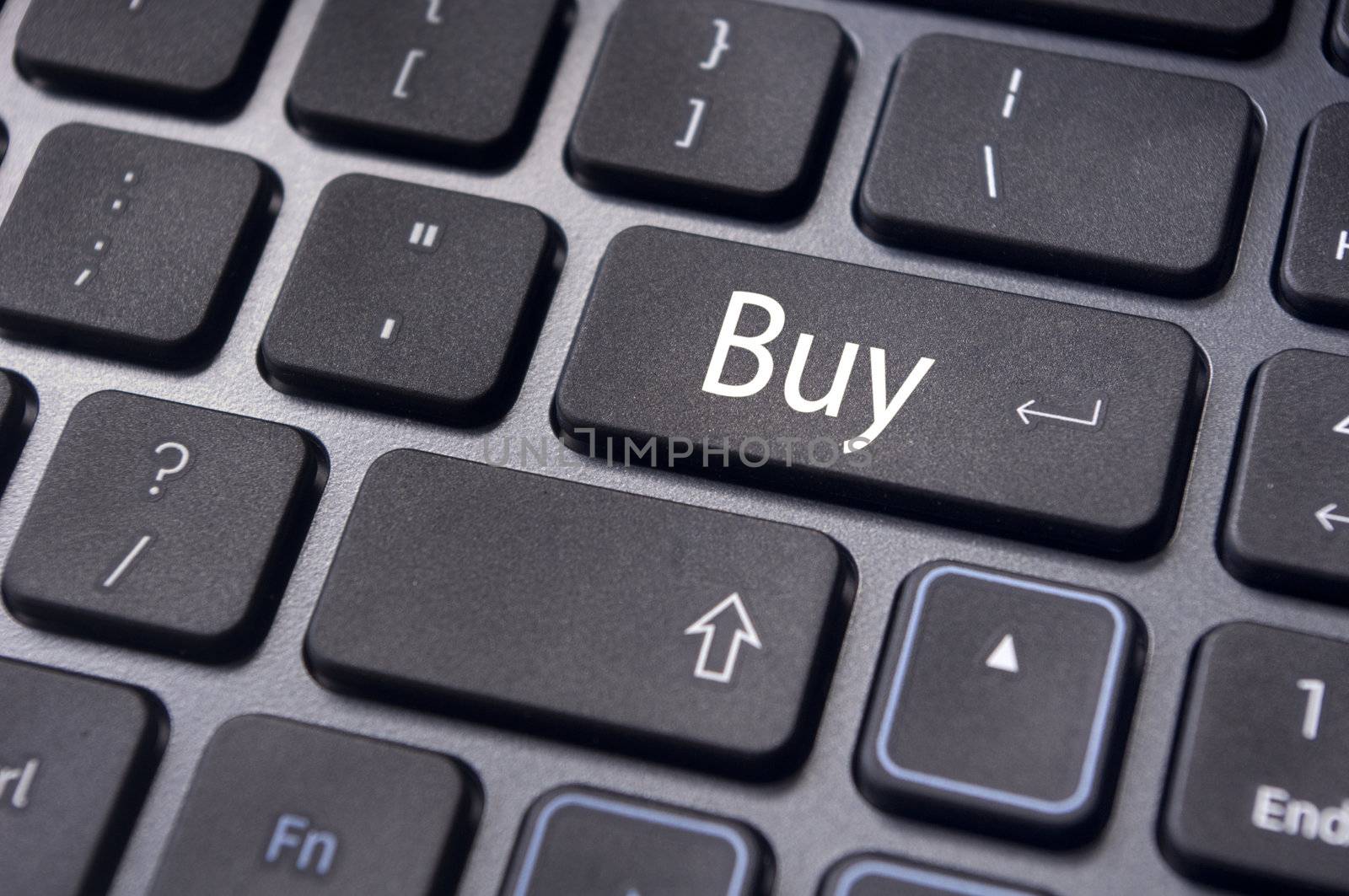 a buy message on keyboard key, for online shopping or stock market investment concepts.