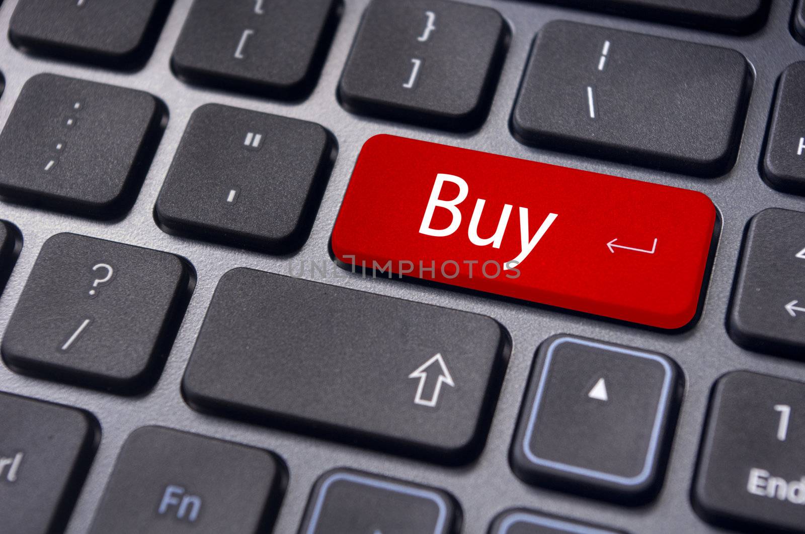 a buy message on keyboard key, for online shopping or stock market investment concepts.