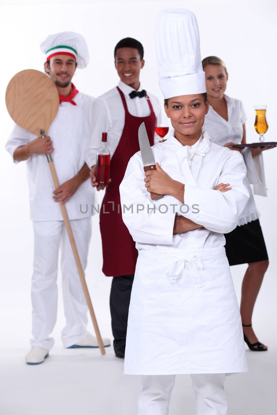 Restaurant staff by phovoir