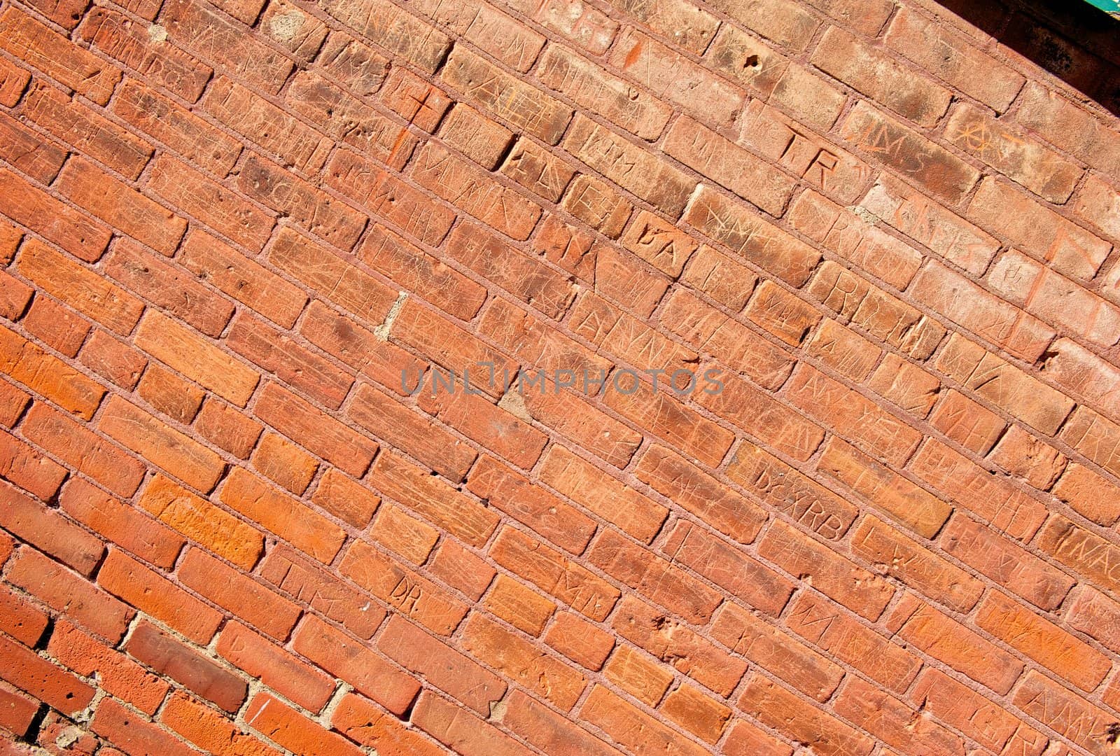 Grungy Brick Wall Diagonal by pixelsnap