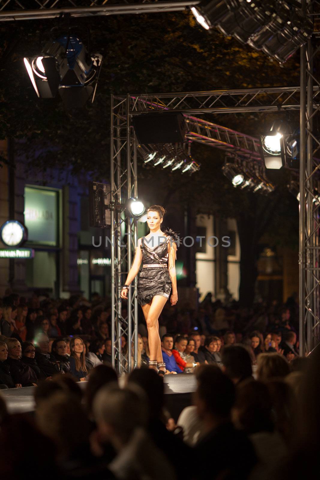 PRAGUE-SEPTEMBER 24: A model walks the runway during the 2011 au by jannyjus