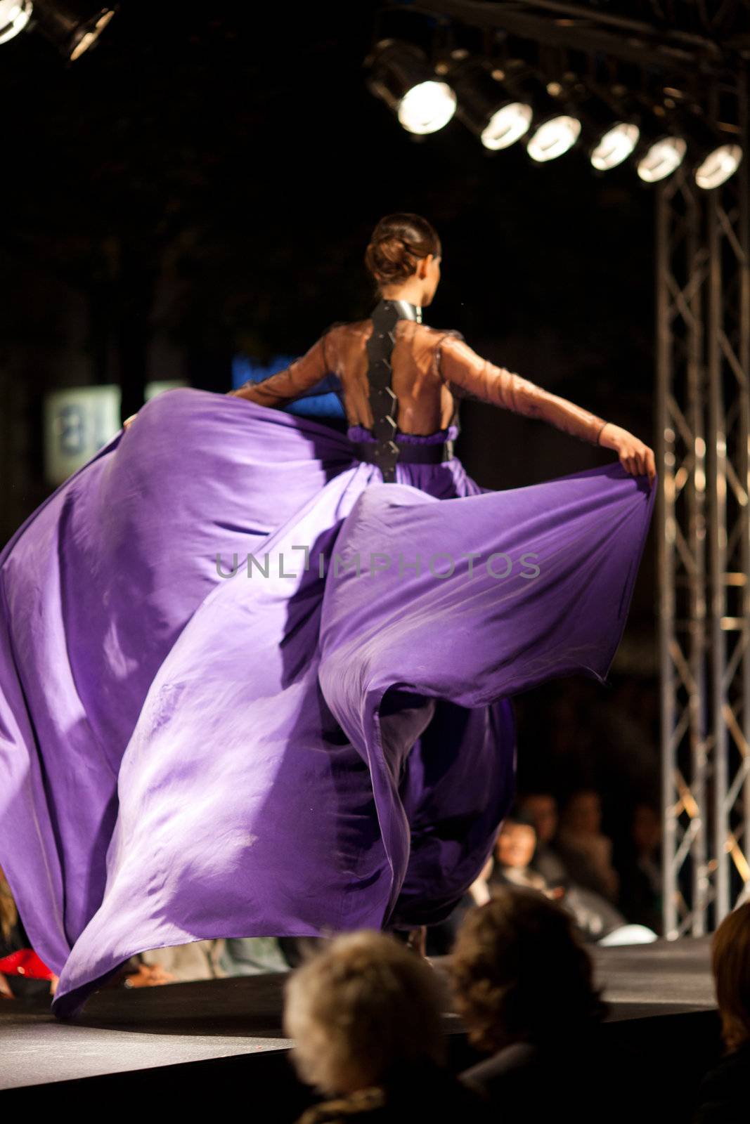 PRAGUE-SEPTEMBER 24: A model walks the runway during the 2011 au by jannyjus