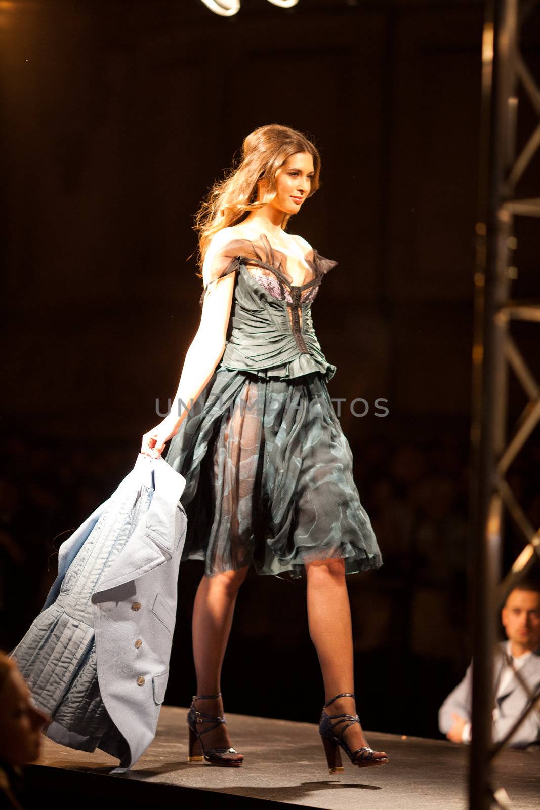 PRAGUE-SEPTEMBER 24: A model walks the runway during the 2011 au by jannyjus