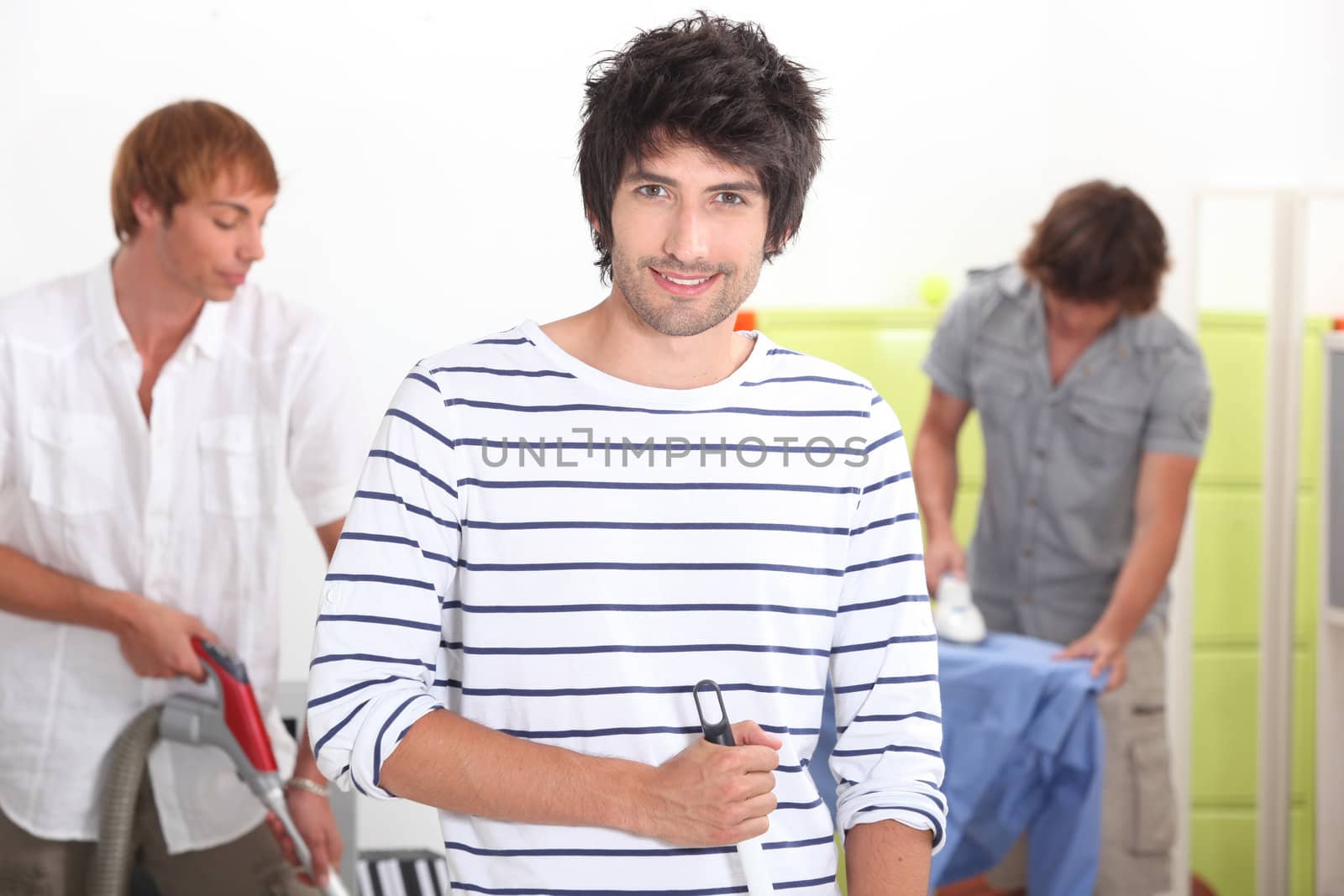 Men doing housework