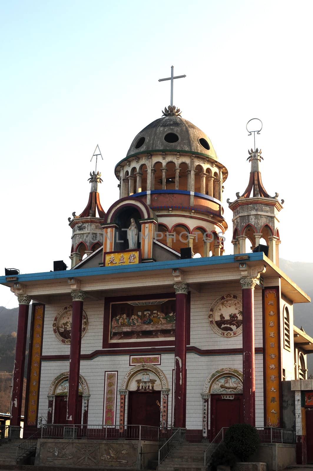 An ancient cathedral church in China