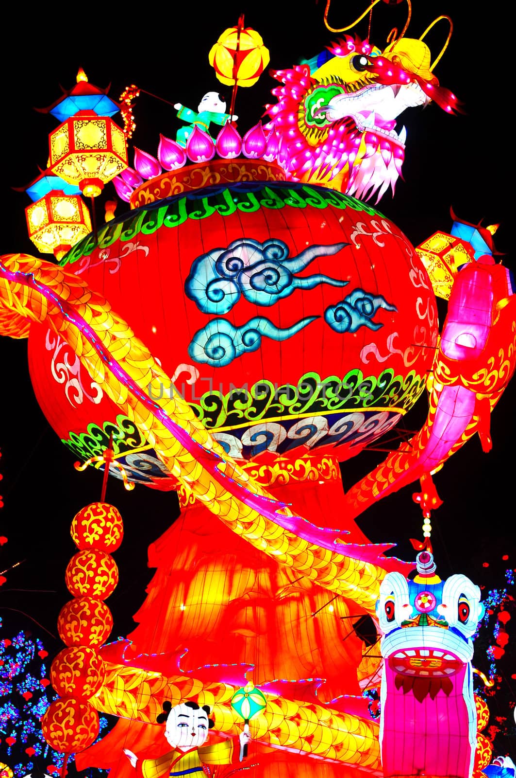 Traditional Chinese lanterns at the Lantern Festival