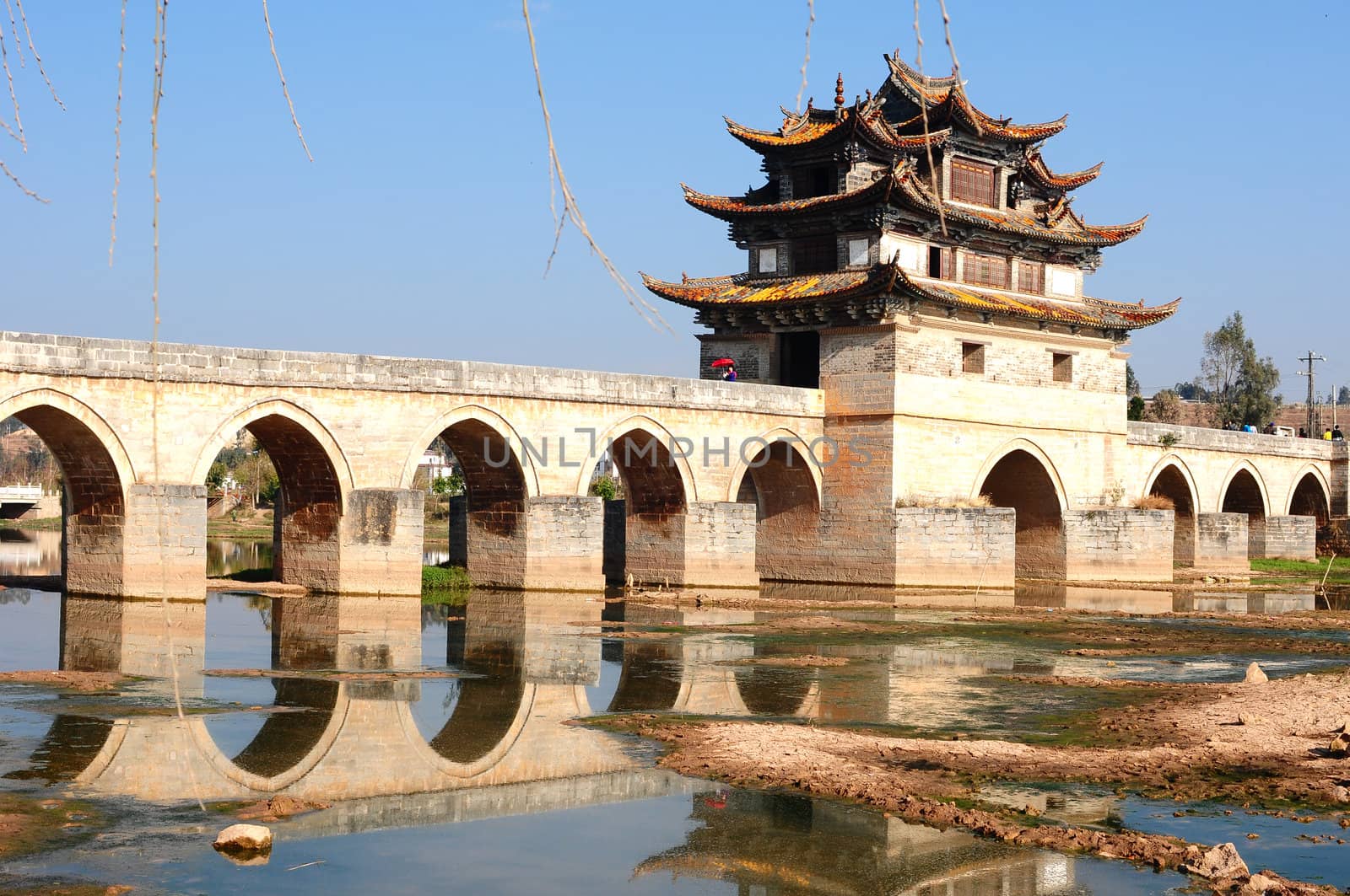 Ancient bridge in Yunnan China