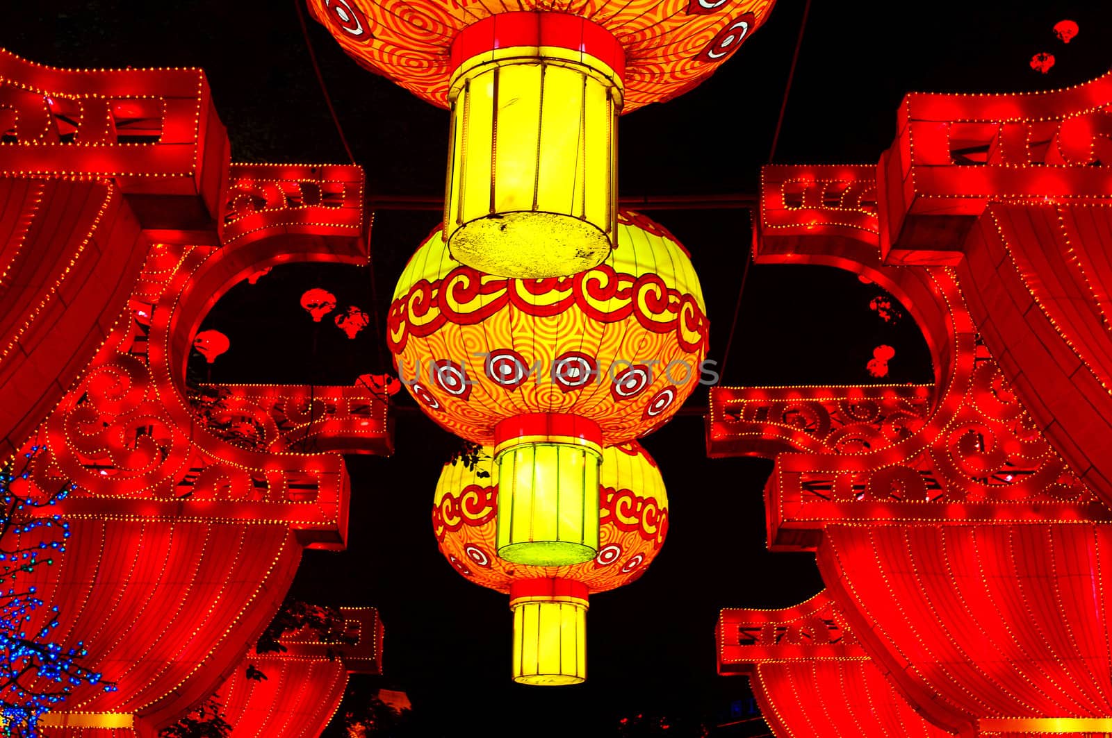 Traditional Chinese lanterns at the Lantern Festival