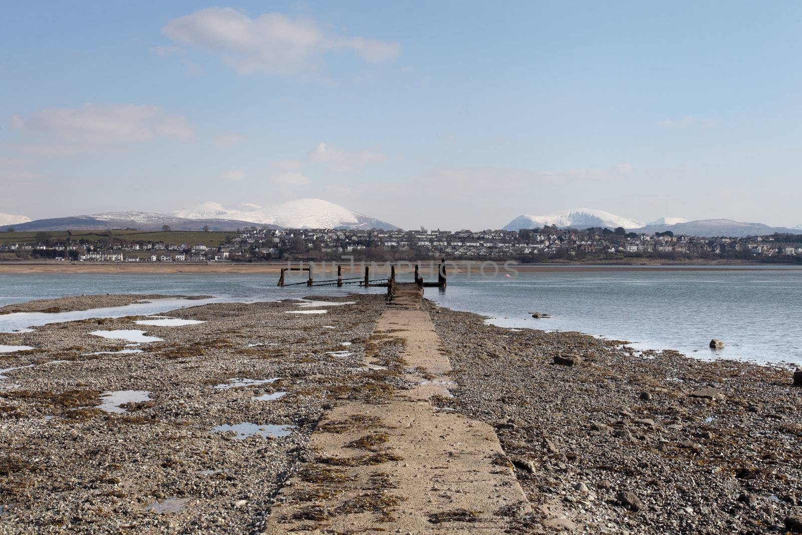 caernarfon from the menai strait by olliemt