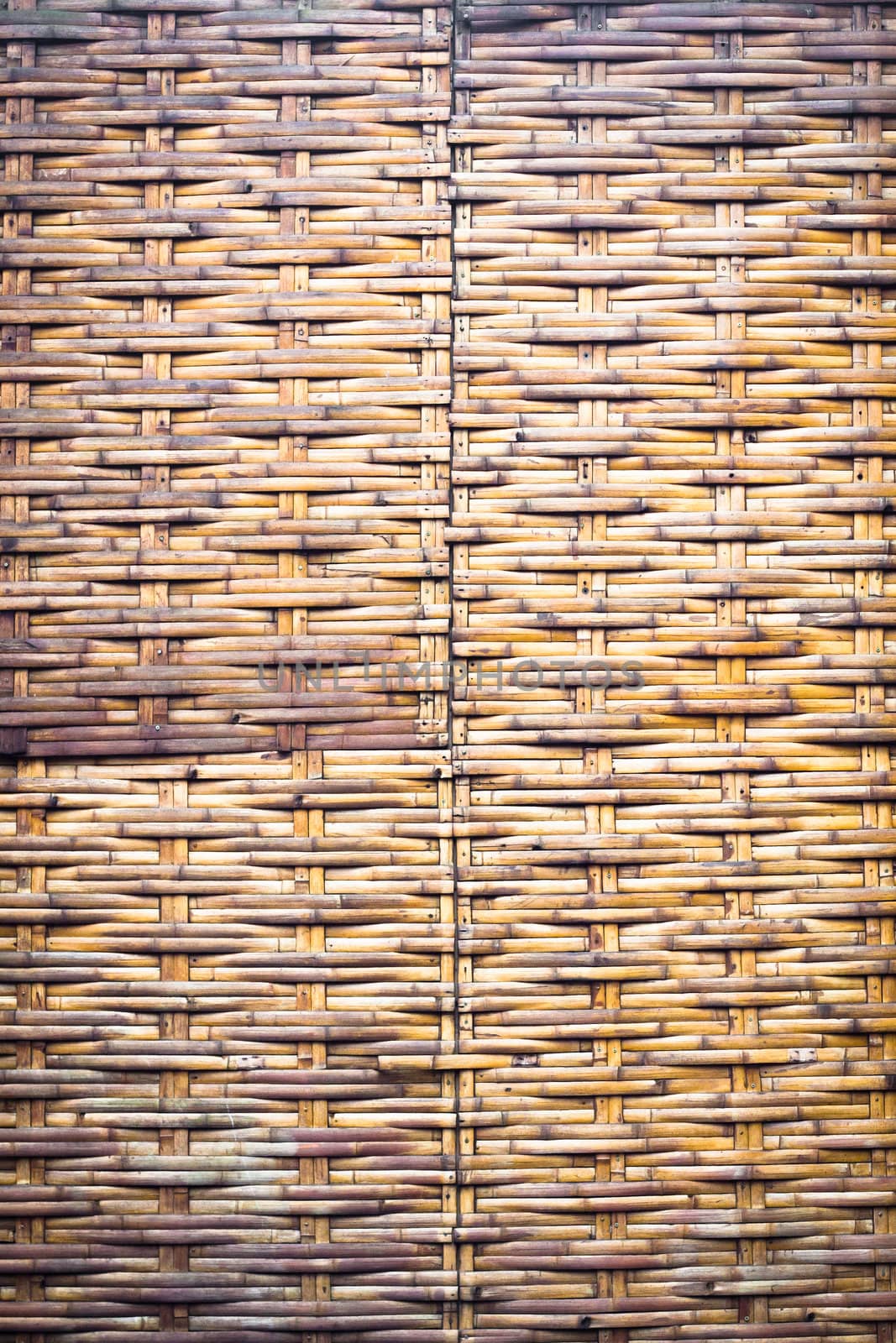 A detailed background image of a wicker surface