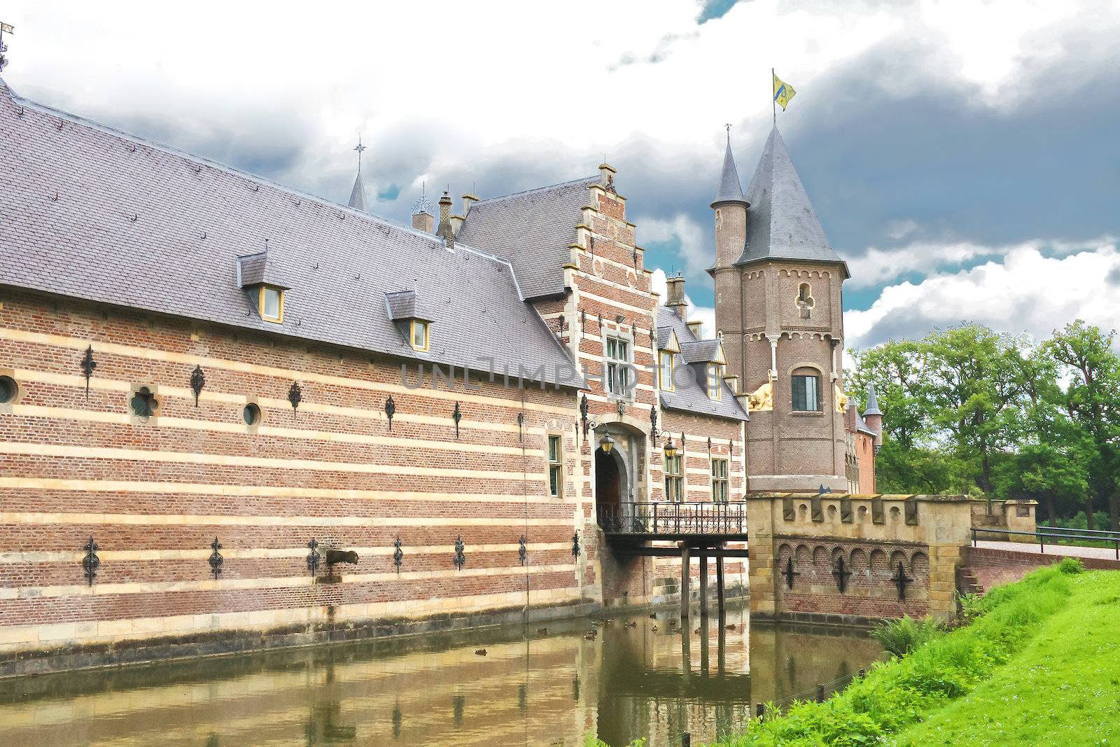 Dutch castle Heeswijk. Netherlands