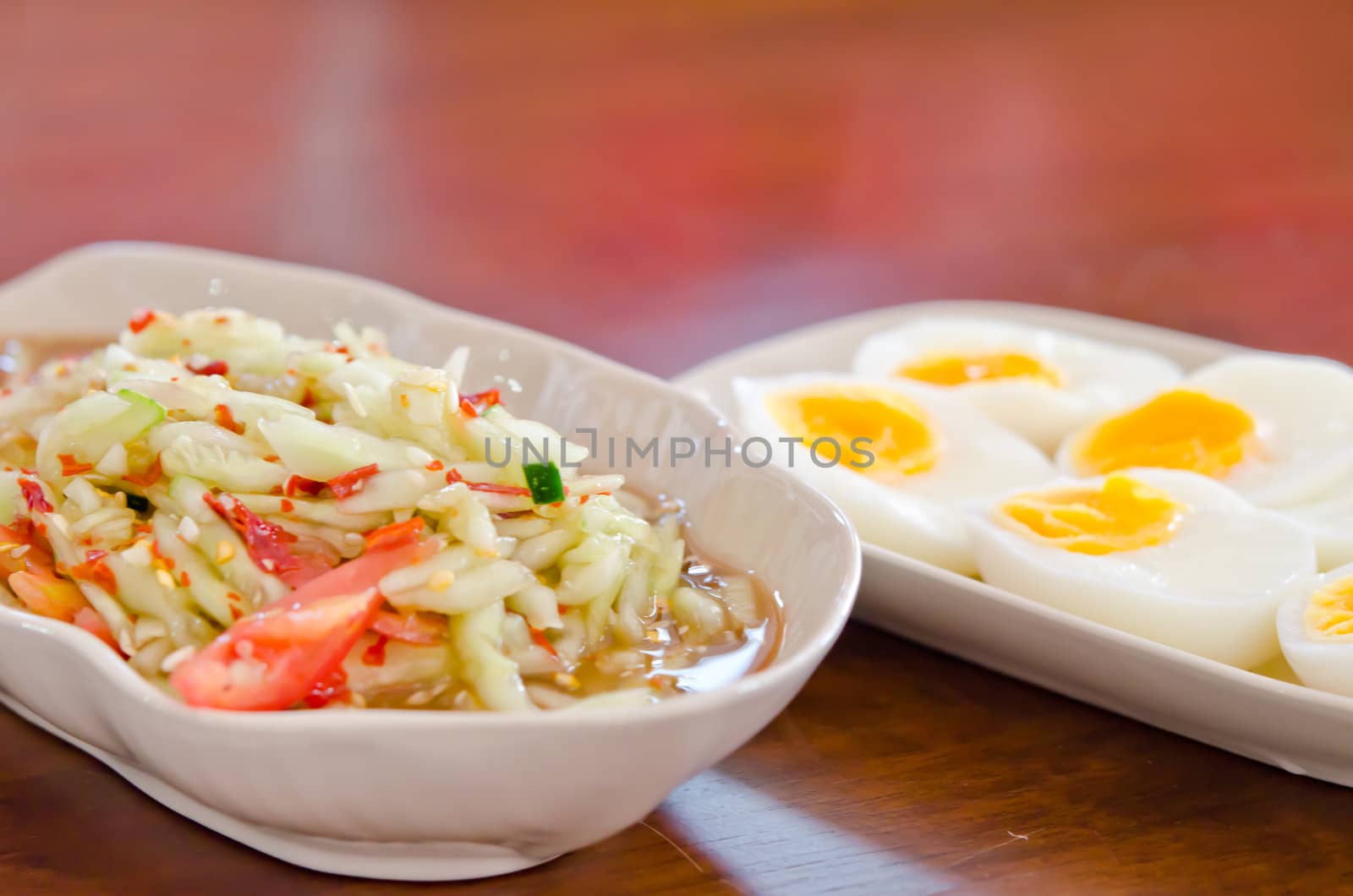 spicy cucumber  salad ,  thai spicy food