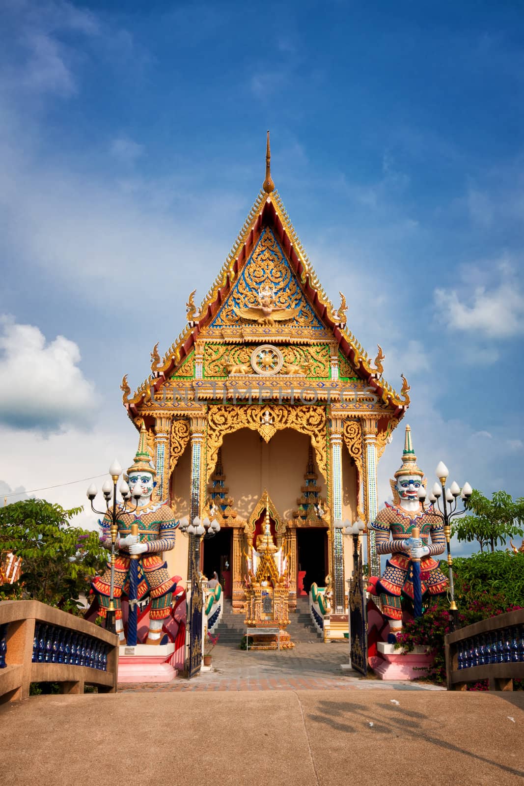 Buddhist temple at Ko Samui island, Thailand