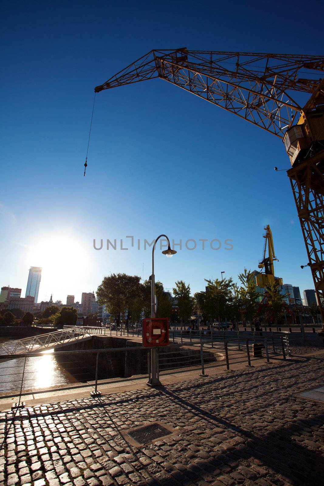 crane in Puerto Madero Buenos Aires Argentina