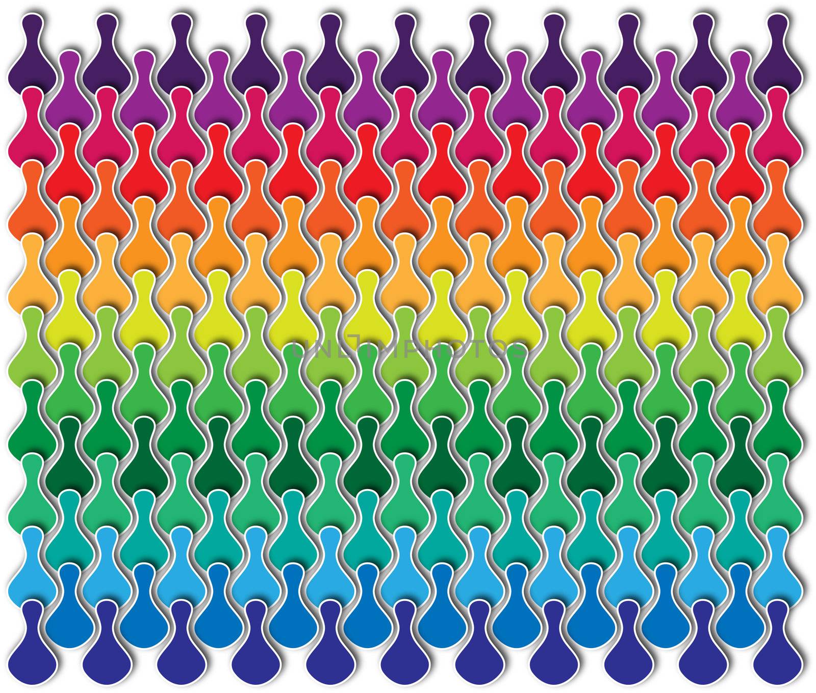 abstract background with rainbow pieces of ludo