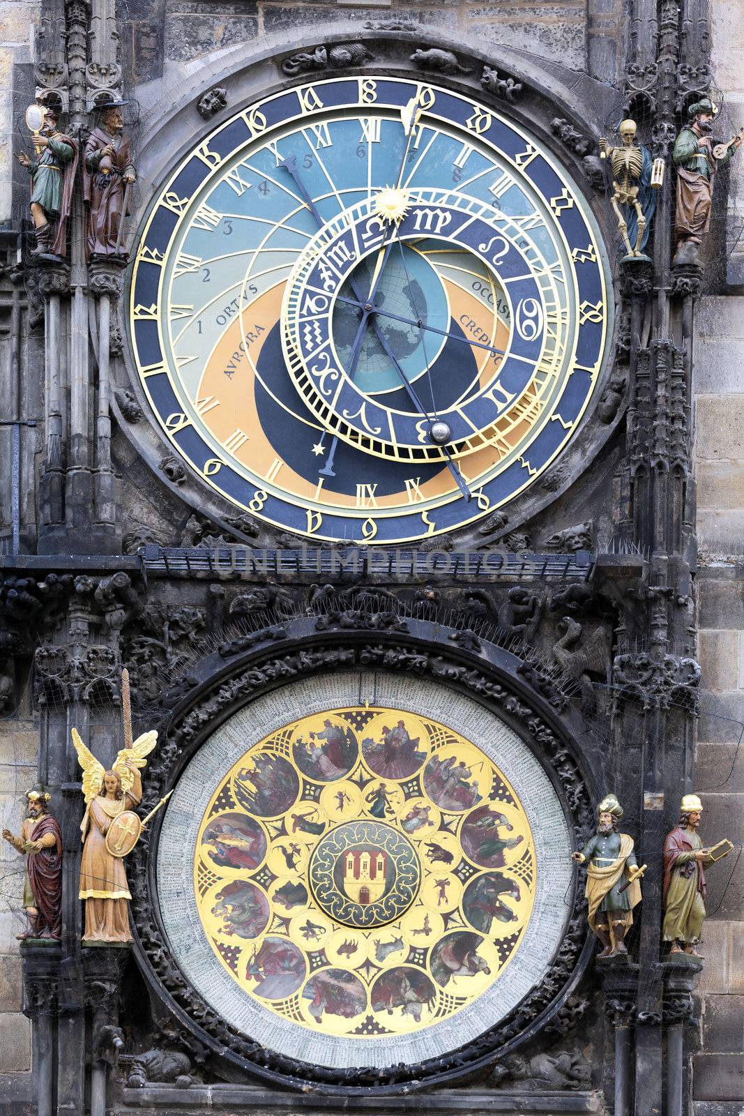 famous zodiacal clock in Prague