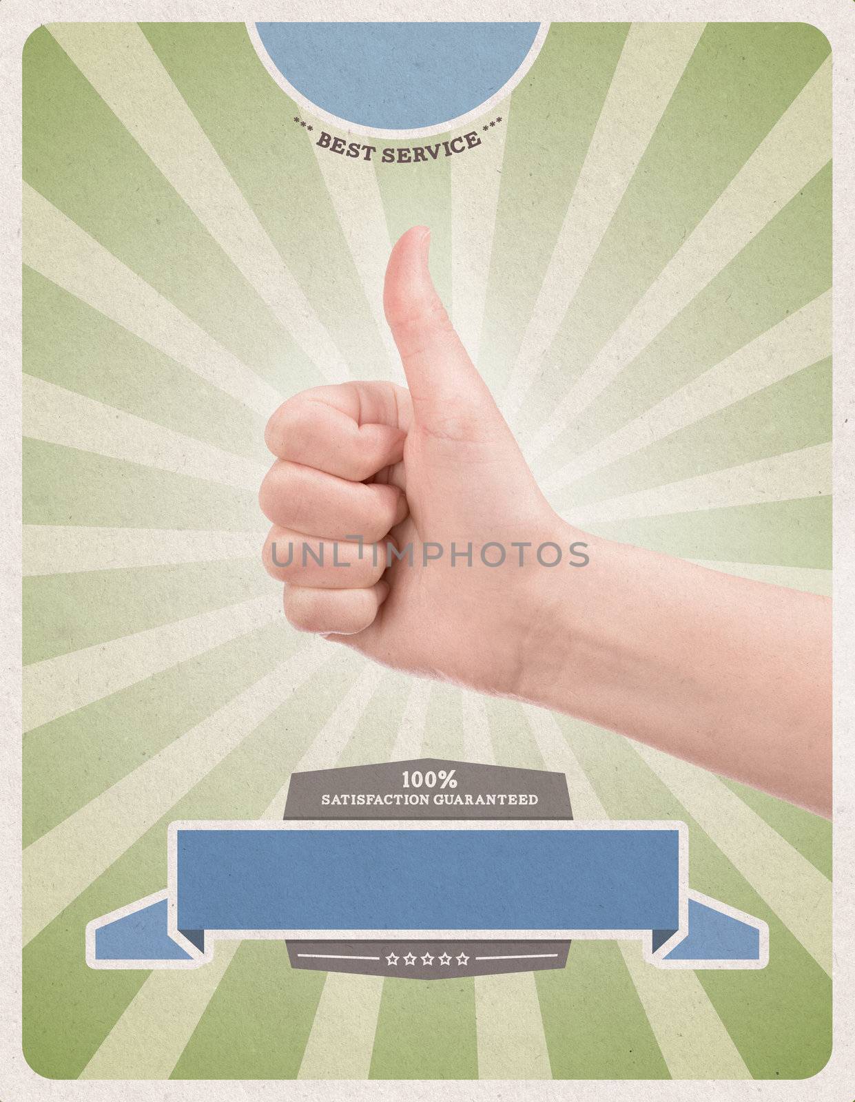 Success retro style poster template by bloomua