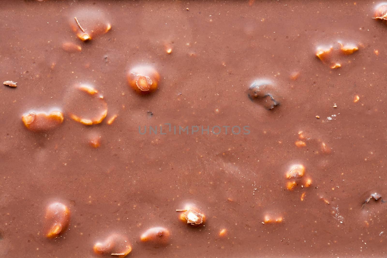 chocolate with nuts closeup photo