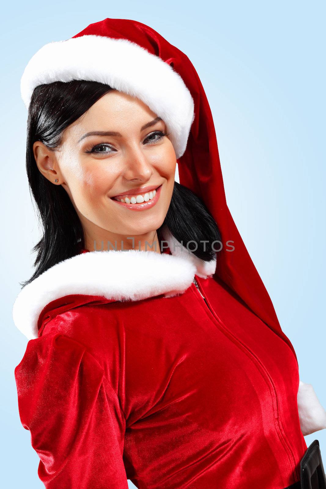 pretty santa girl by sergey_nivens