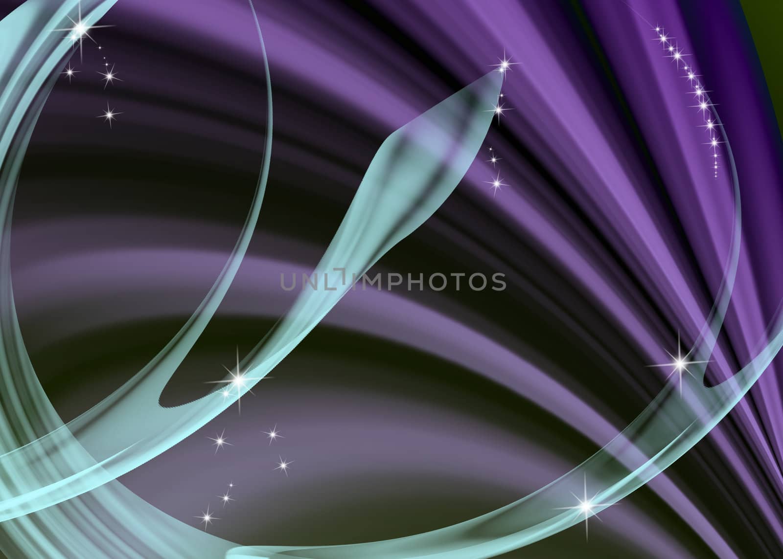 Abstract curve with purple background