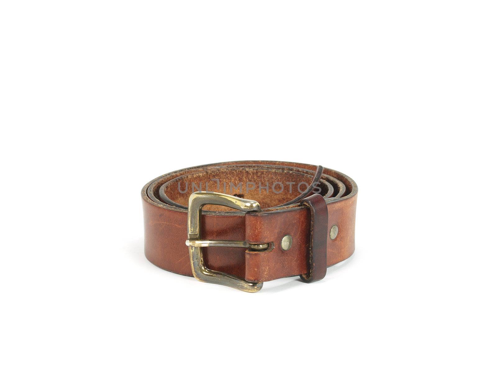 brown leather belt by Ric510
