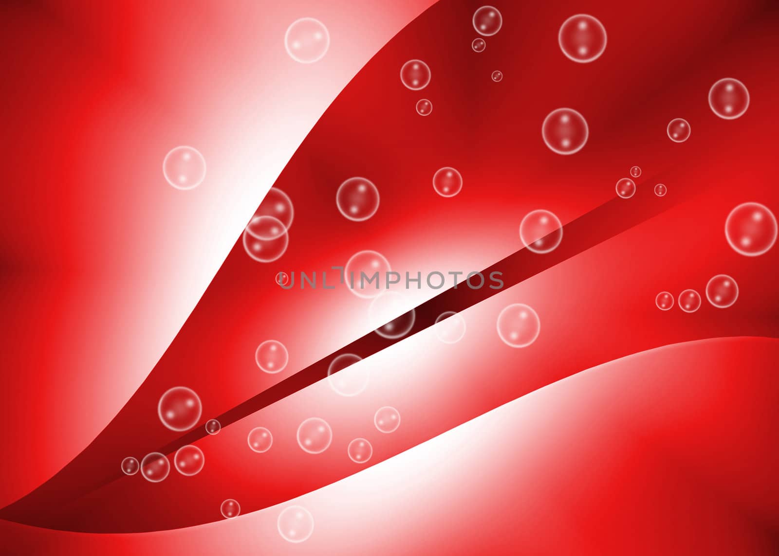 design bubbles abstract and red background