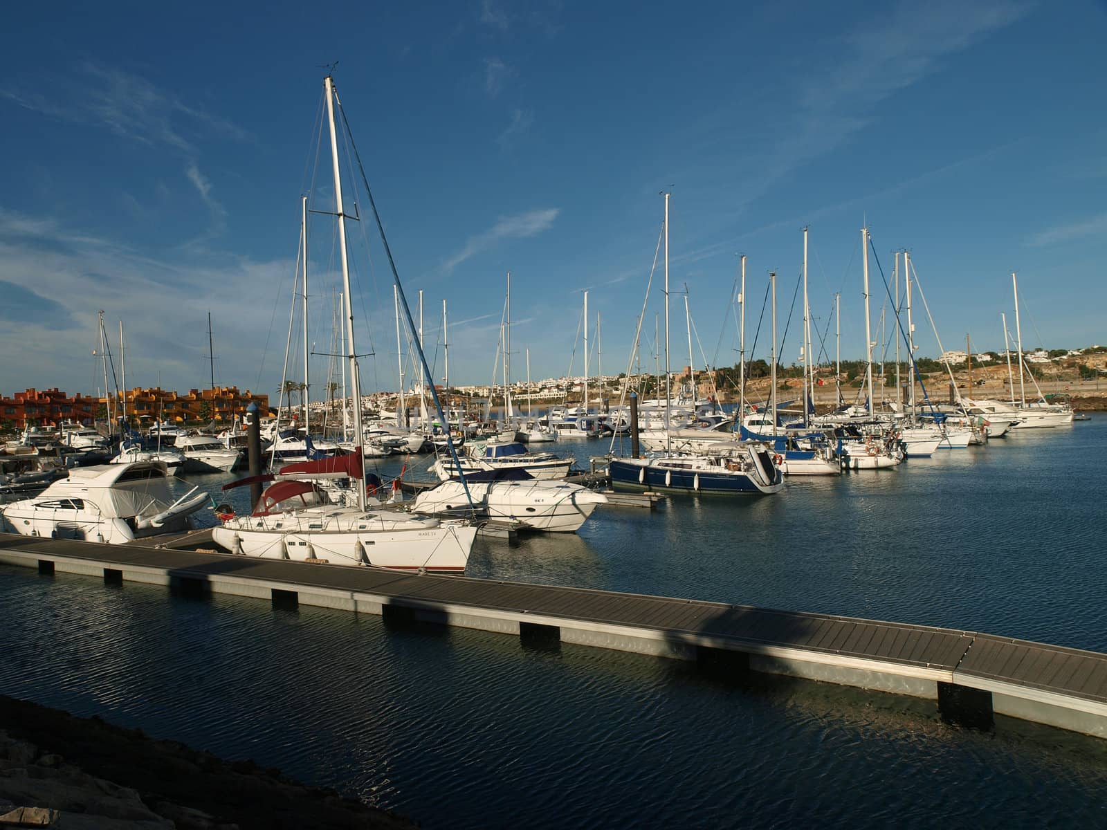 Yacht marina in Portimao. Algarve, Portugal 