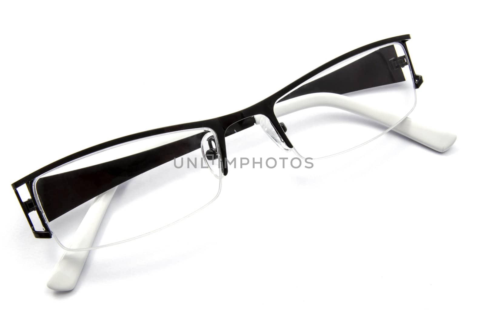 Fashion glasses isolated on white background