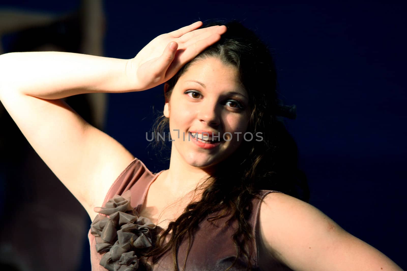 Zrenjanin, Serbia, March 23, 2013: A contestant at Serbian Open Dance Competition in Zrenjanin, Serbia. Photo taken on March 23, 2013