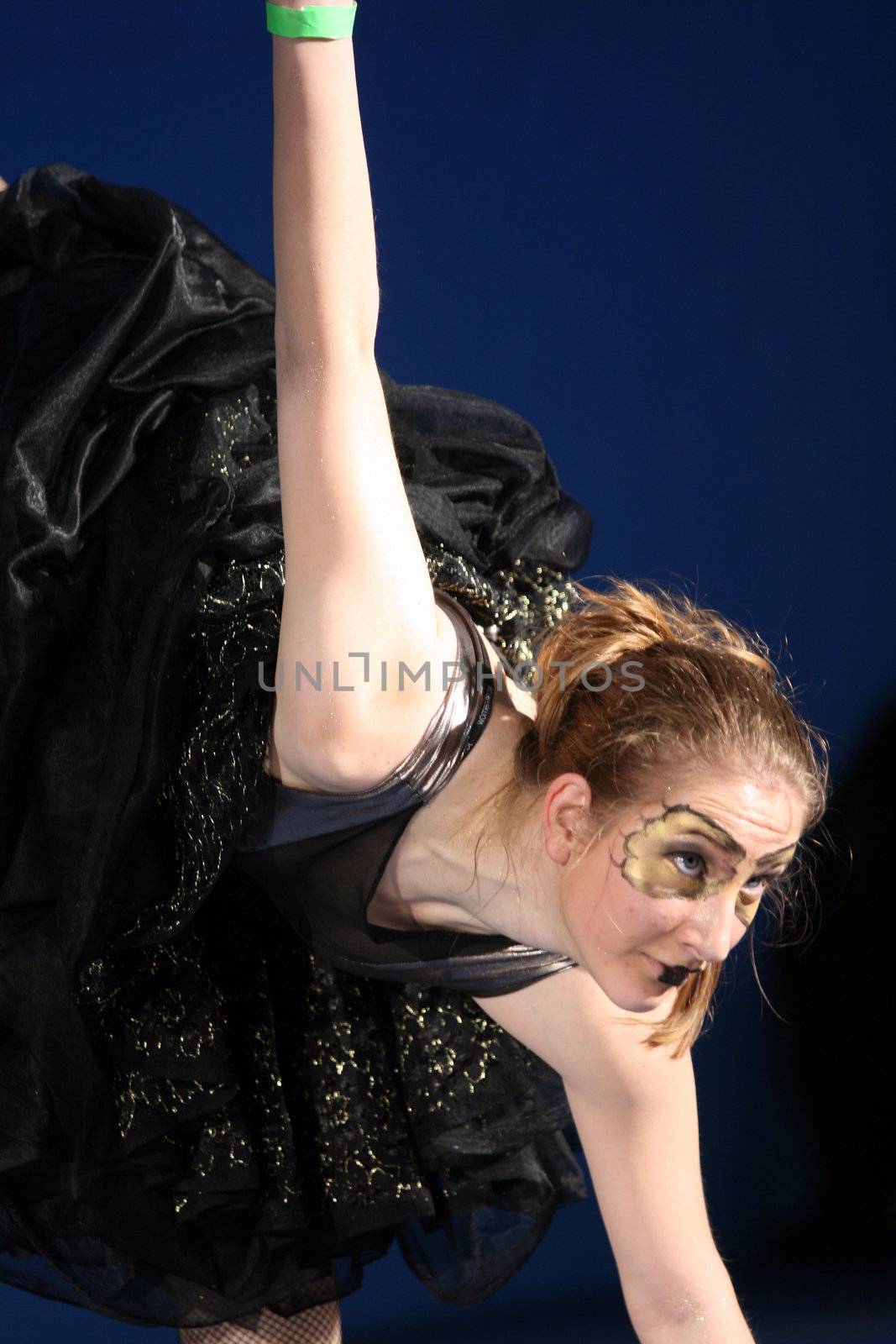 Zrenjanin, Serbia, March 23, 2013: A contestant at Serbian Open Dance Competition in Zrenjanin, Serbia. Photo taken on March 23, 2013