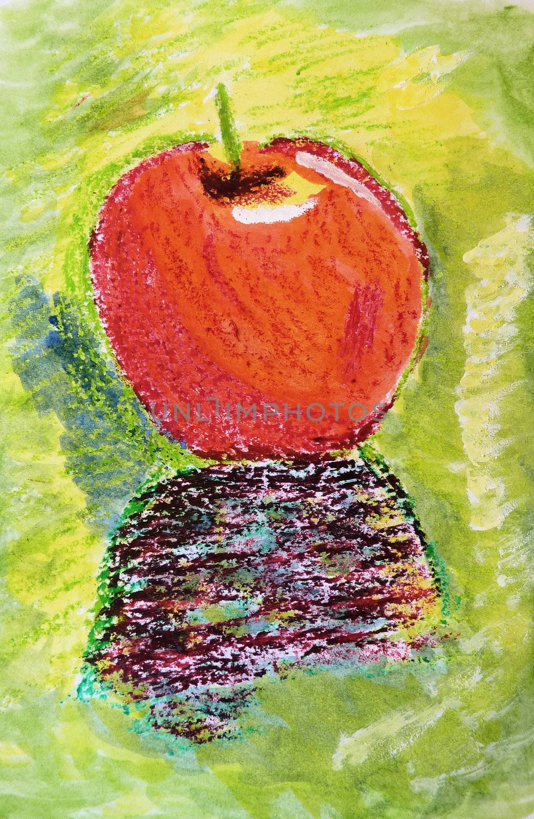 Hand painted Apple  by ankarb