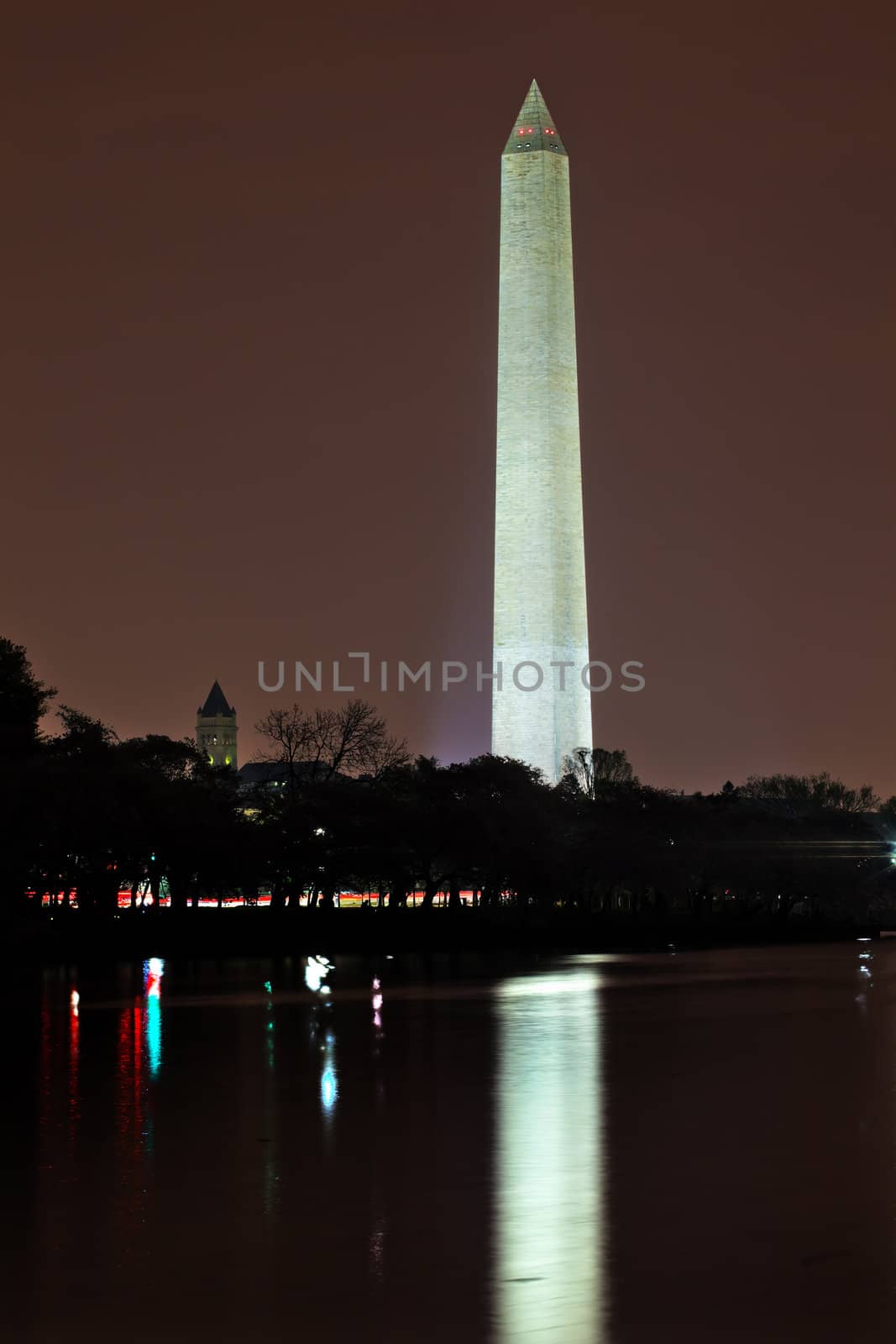 Washington Monument Post Office Building Night  Washington DC by bill_perry