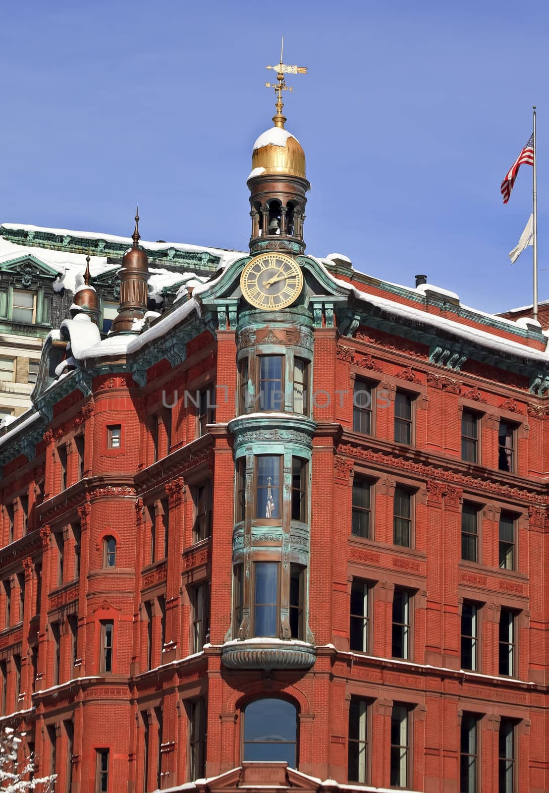 Sun Trust Building 15th Avenue and New York Avenue Across from Treasury Department Famous Historic Building Built 1867 After the Snow Washington DC