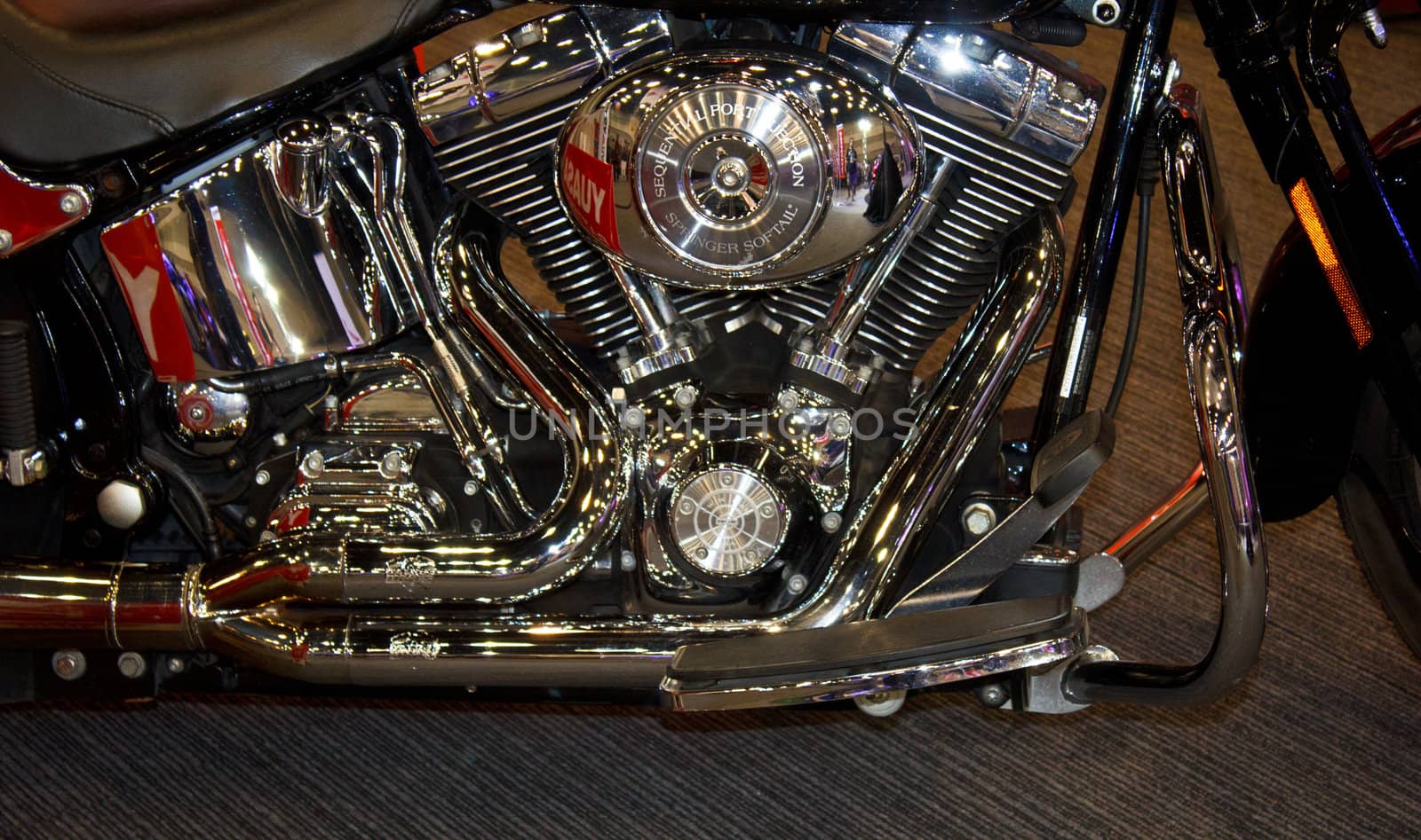 chopper engine in the Thailand motorbike festival