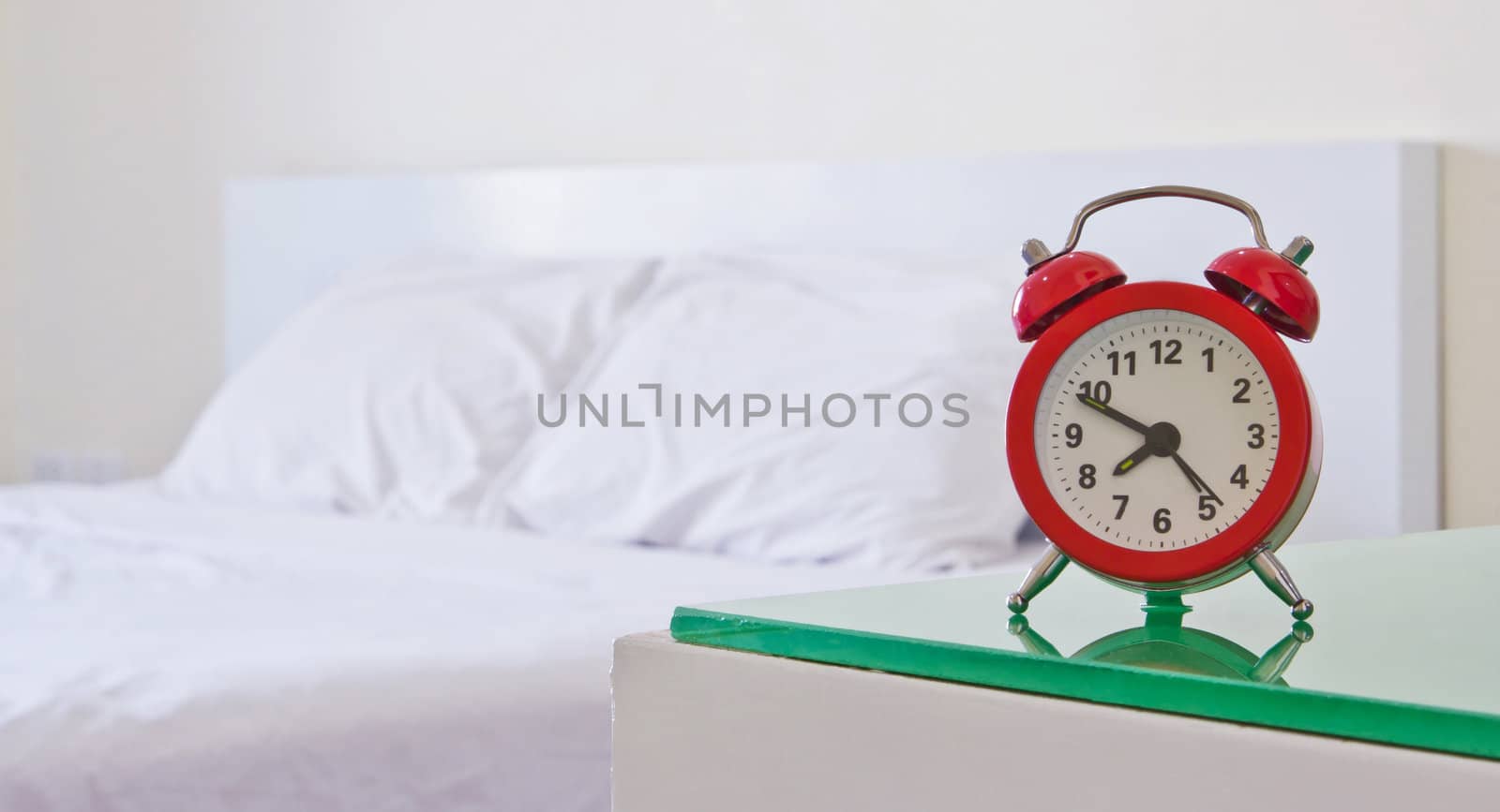 Alarm clock in the bedroom
