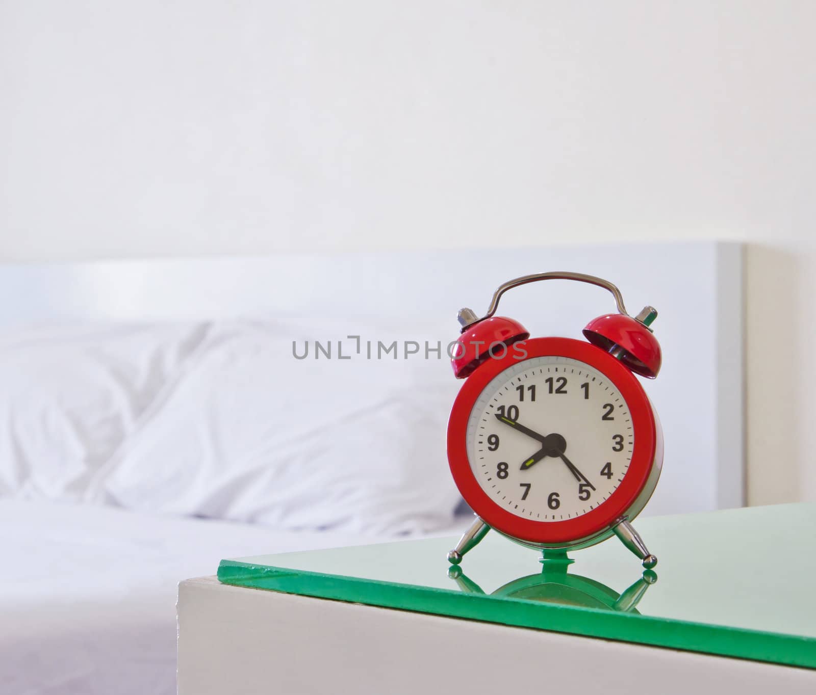 Alarm clock in the bedroom