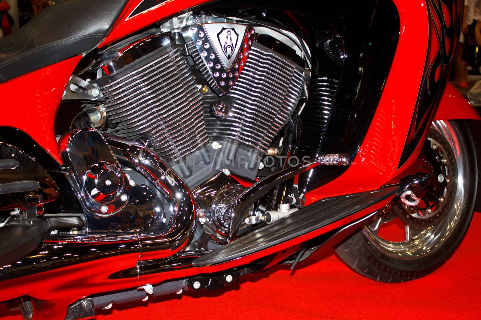 chopper engine in the Thailand motorbike festival