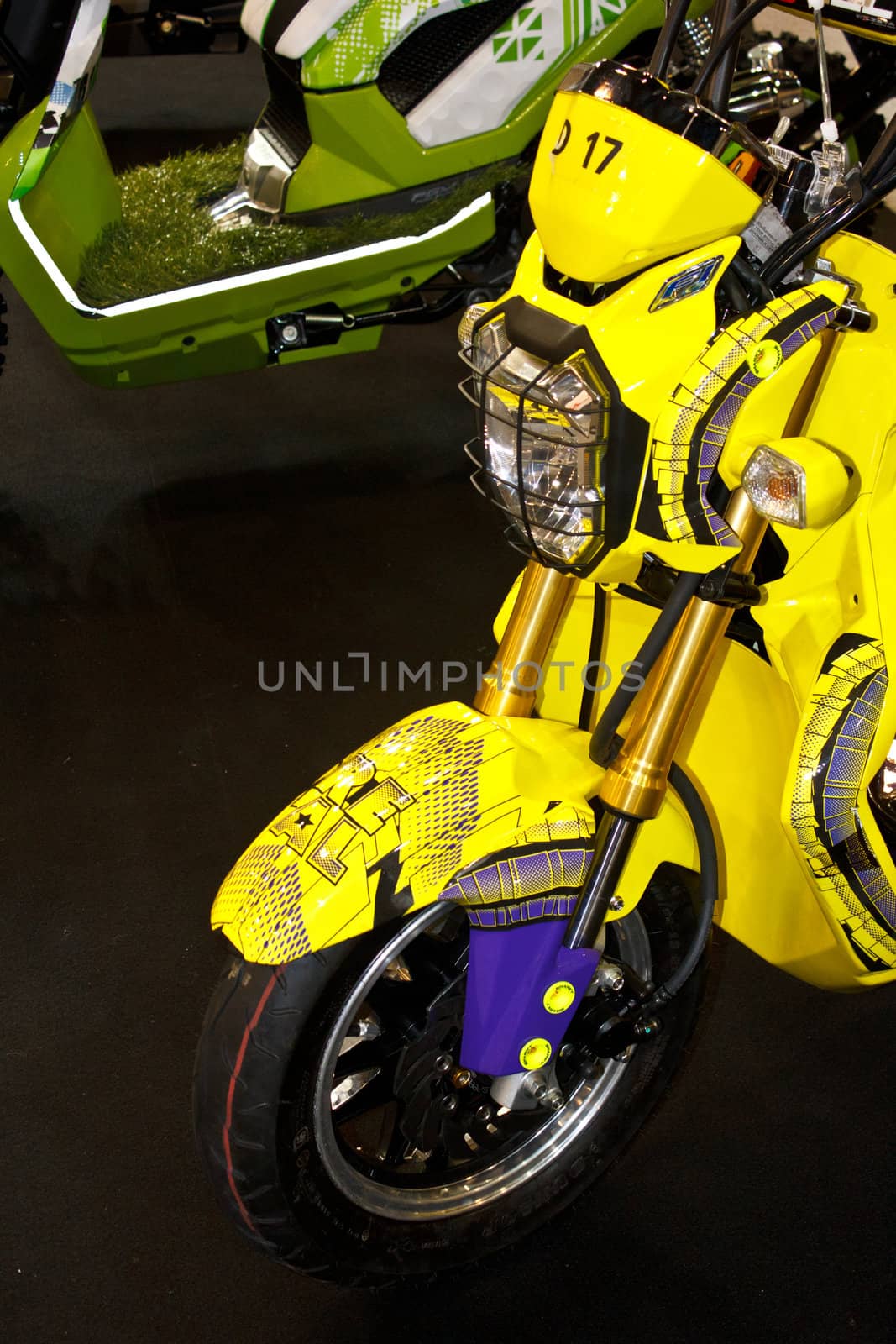 yellow motorbike  by redthirteen