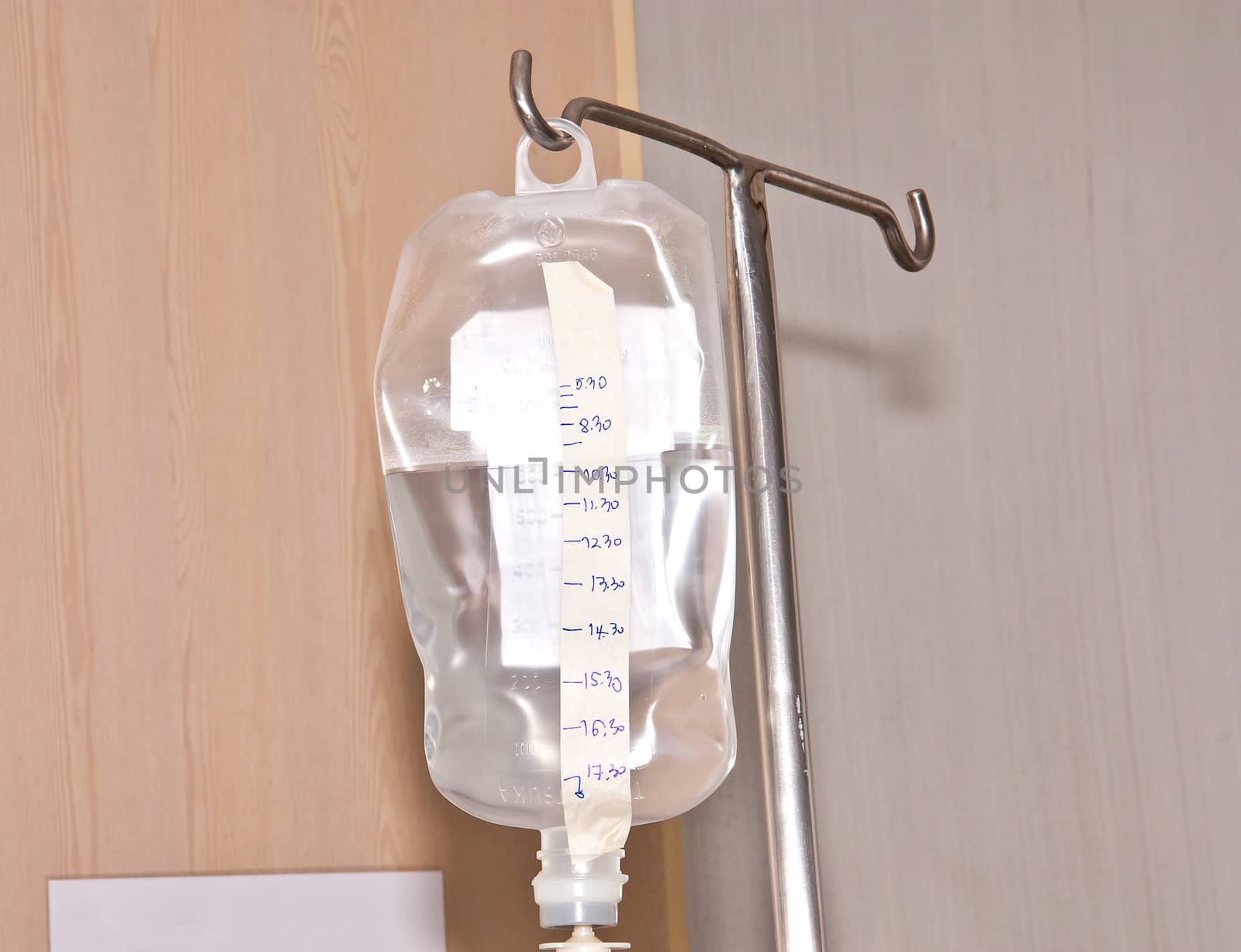 Saline bag or Intravenous therapy