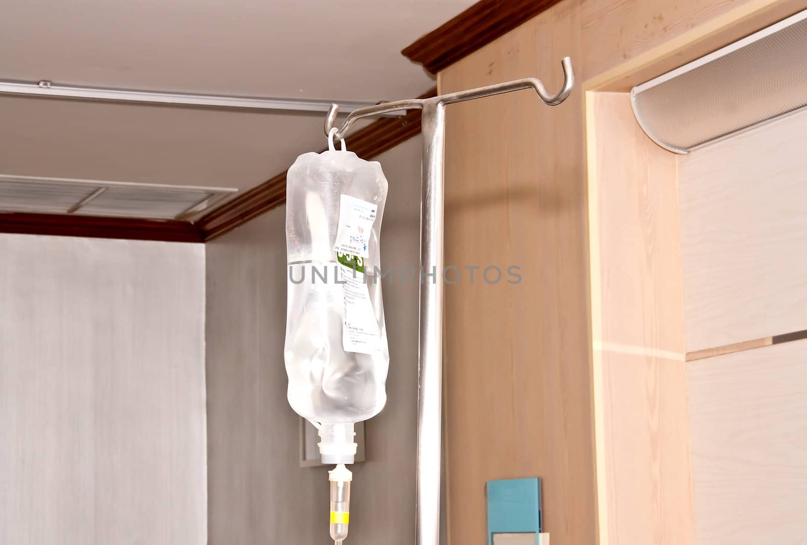 Saline bag or Intravenous therapy