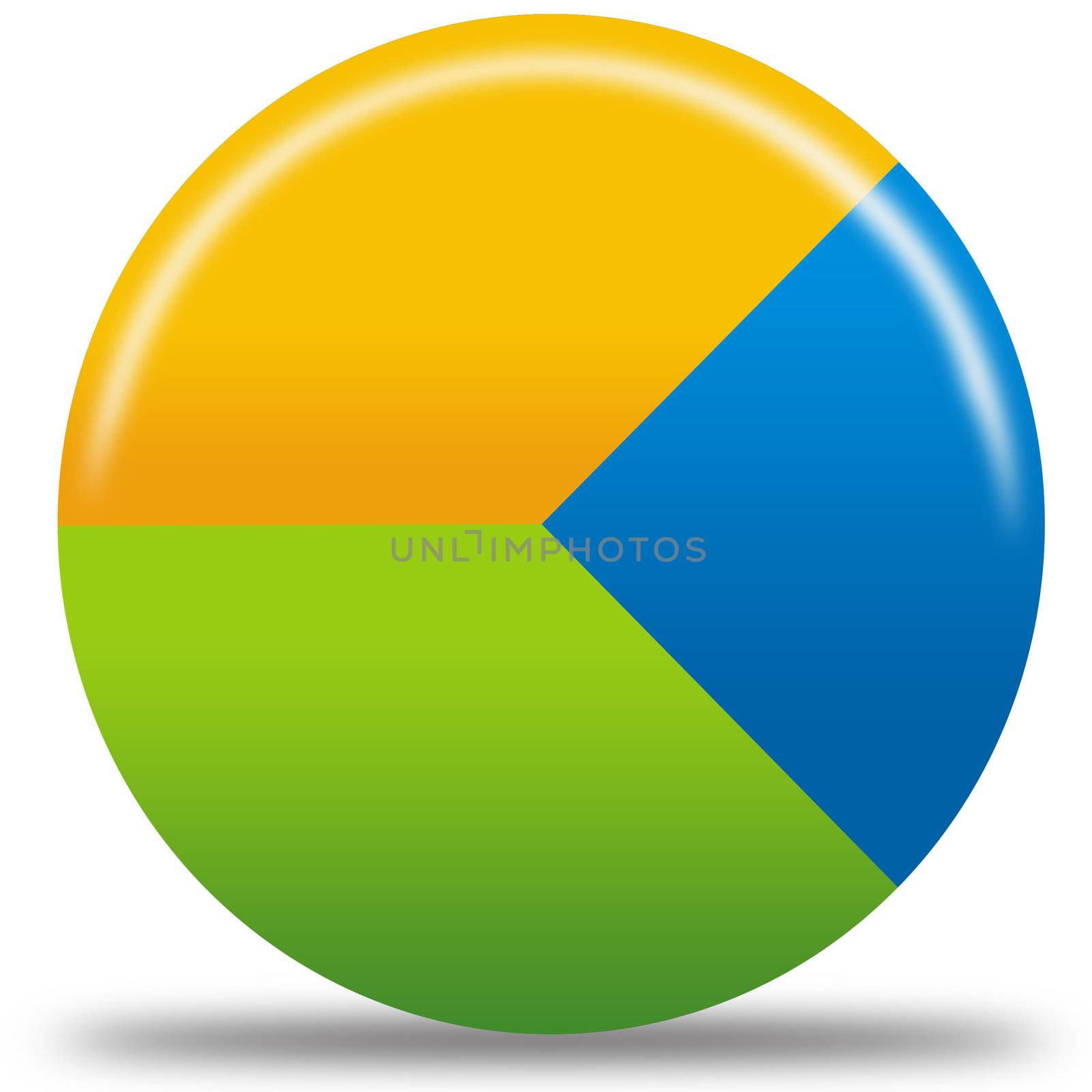 Isolated pie chart icon by shawlinmohd