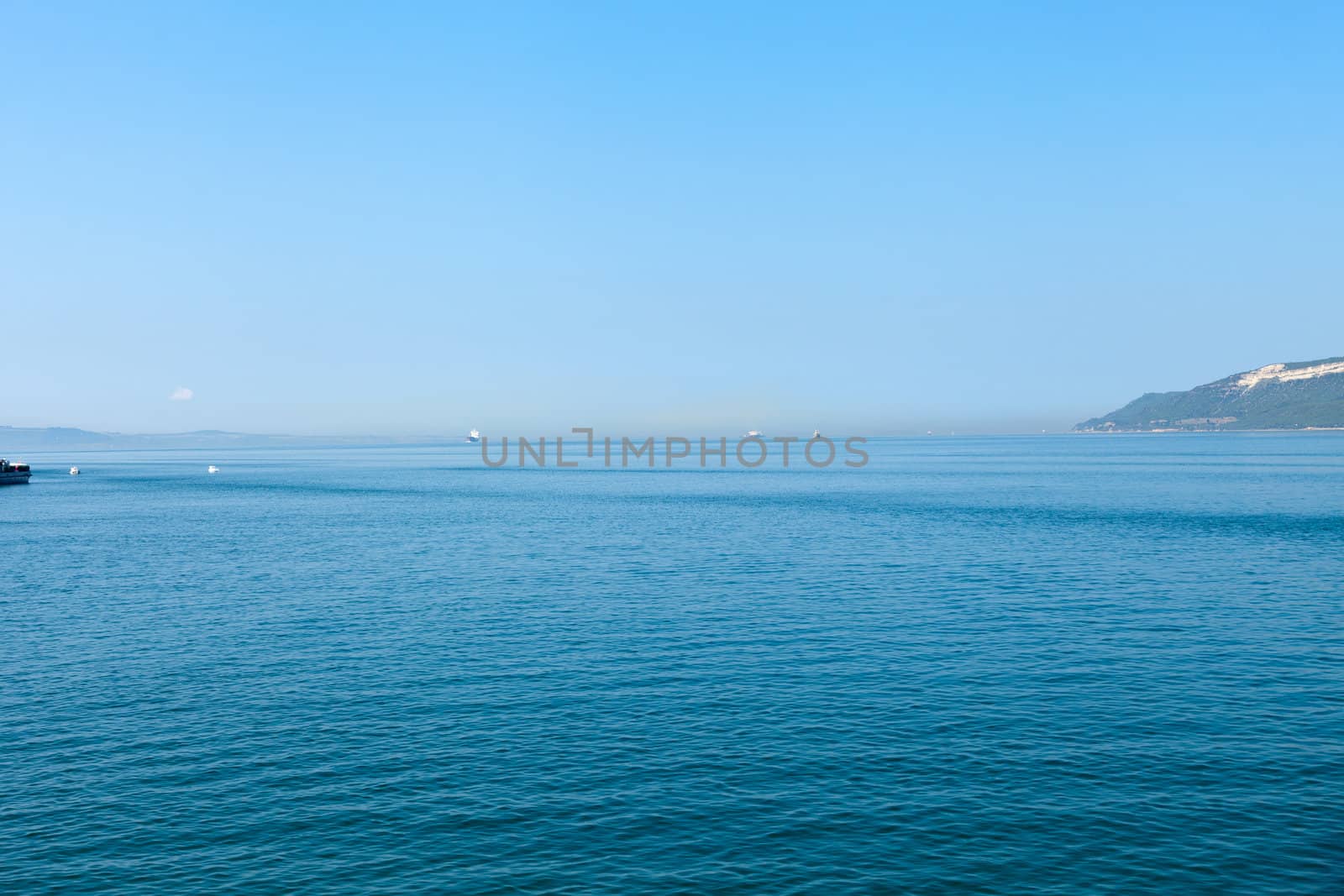 The crossing through the strait of Dardanelles from Asia to Europe