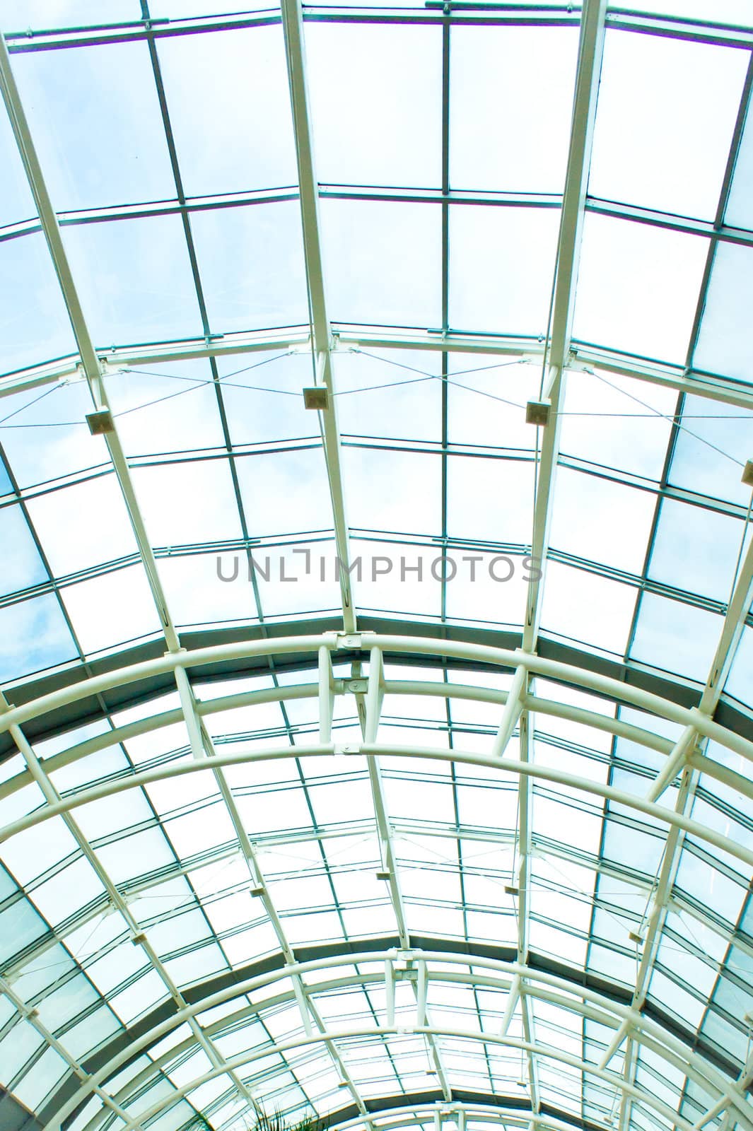 Modern glass roof frame pattern as a background