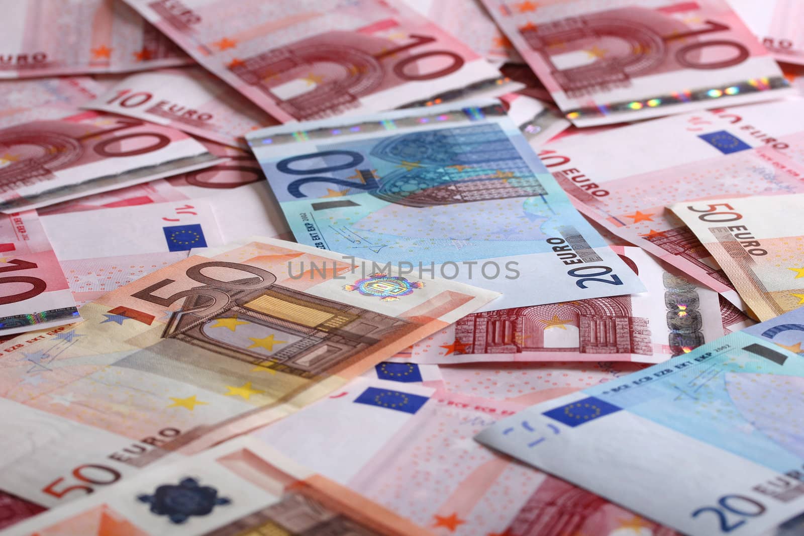 a lot of euro for background
