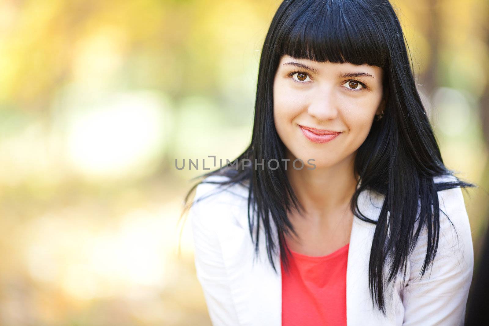 portrait of a beautiful young teenager woman 