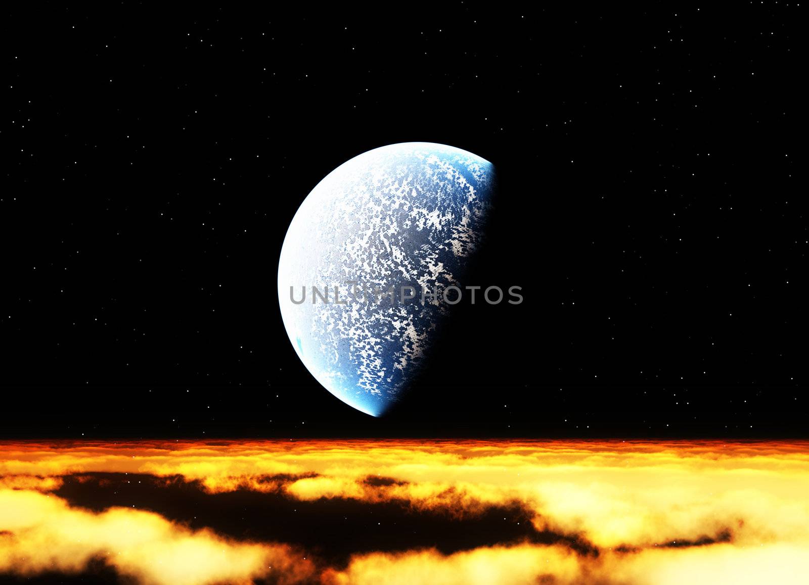 Planet In Space  by harveysart