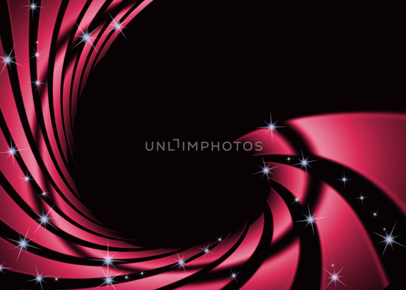 Abstract swirl red with dark background