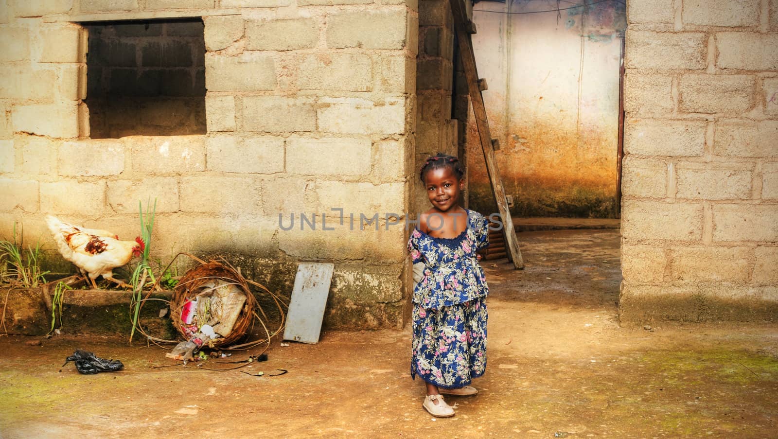 Black African girl at home by Mirage3